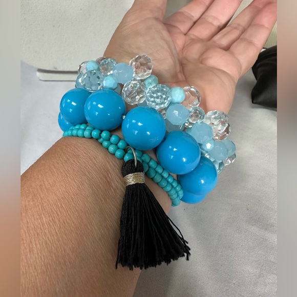 Gumball and bubble bead bracelets and choker necklace - Picture 7 of 7